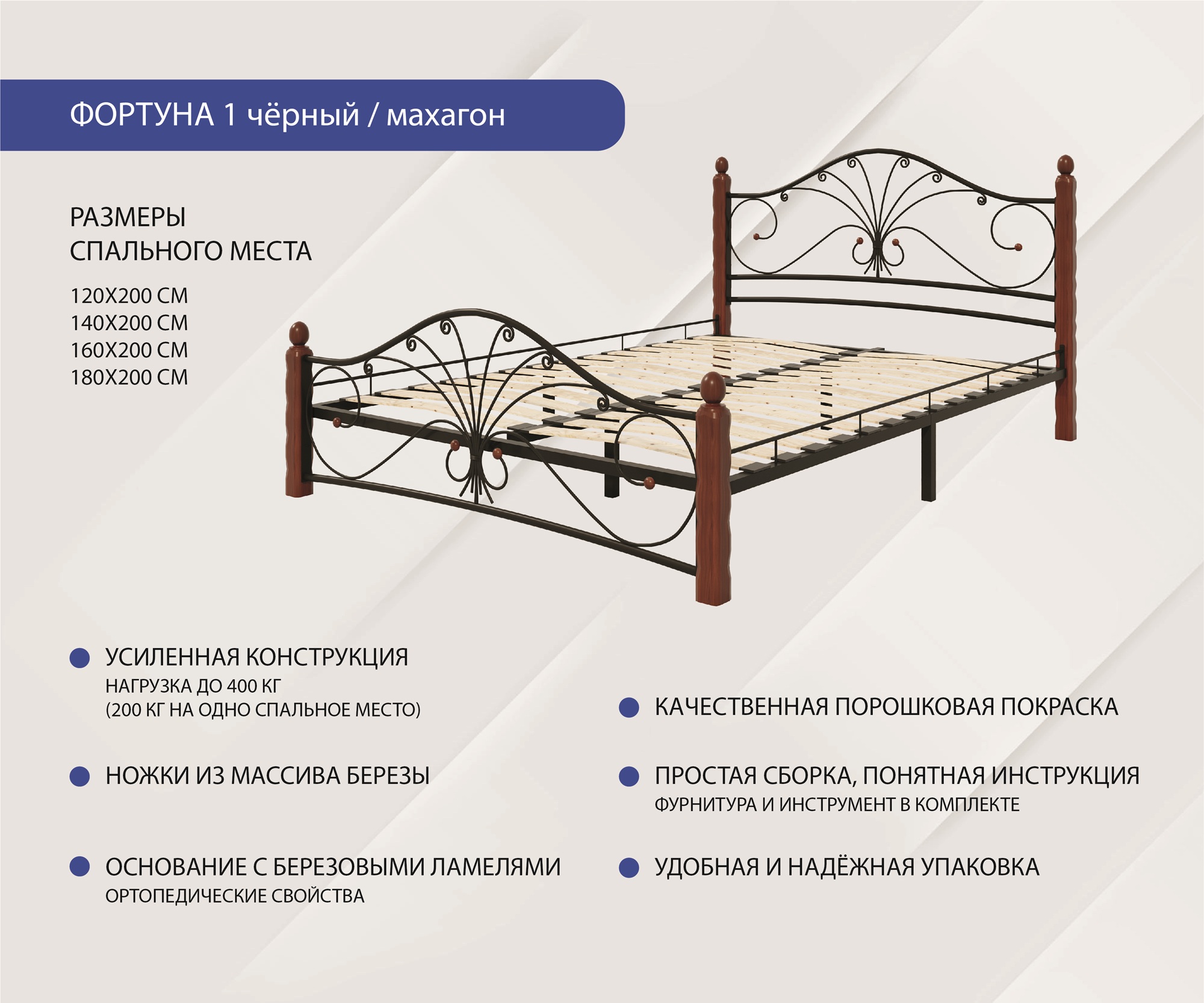 Кровать “Фортуна 1”