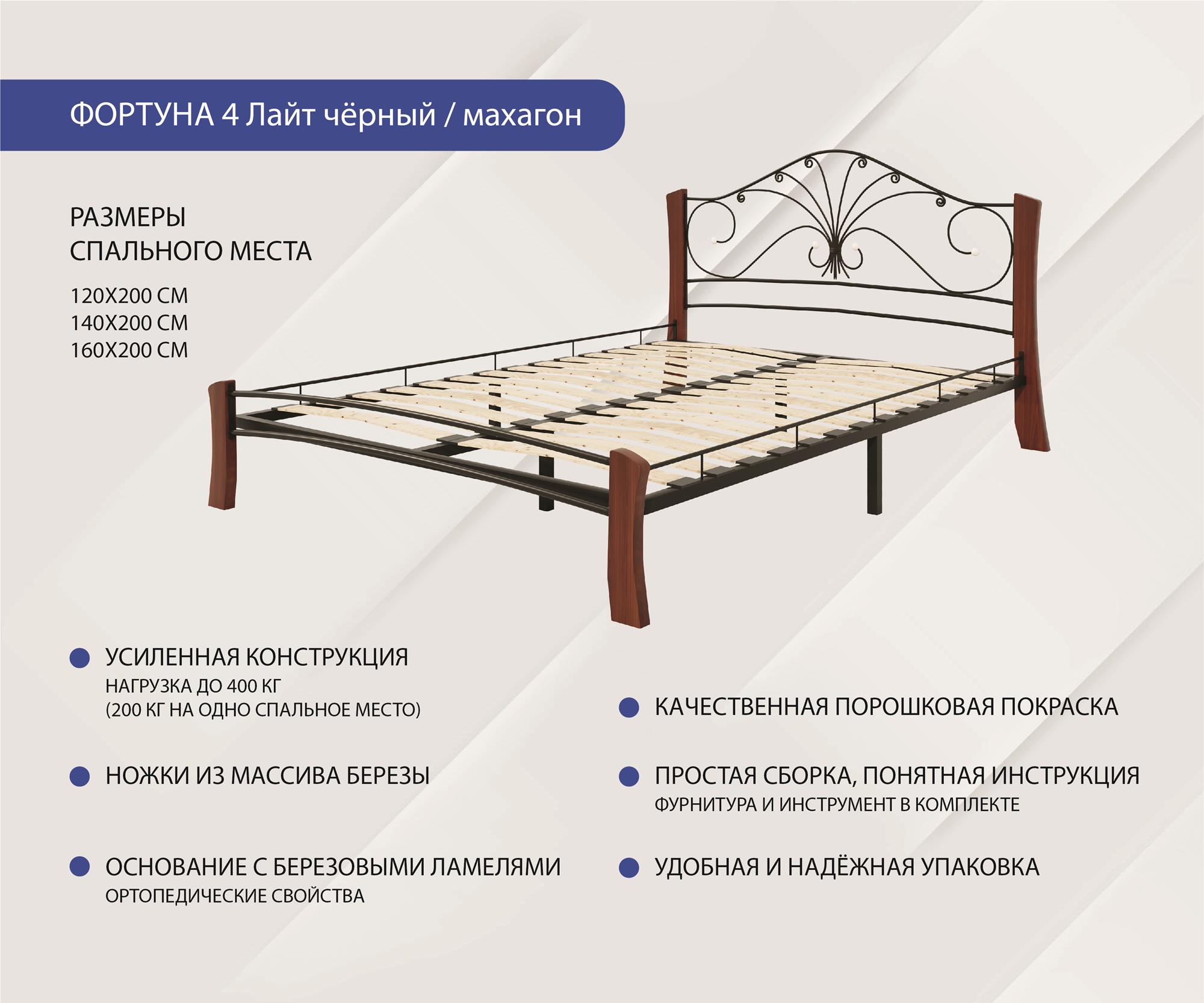Кровать “Фортуна 4 Лайт"